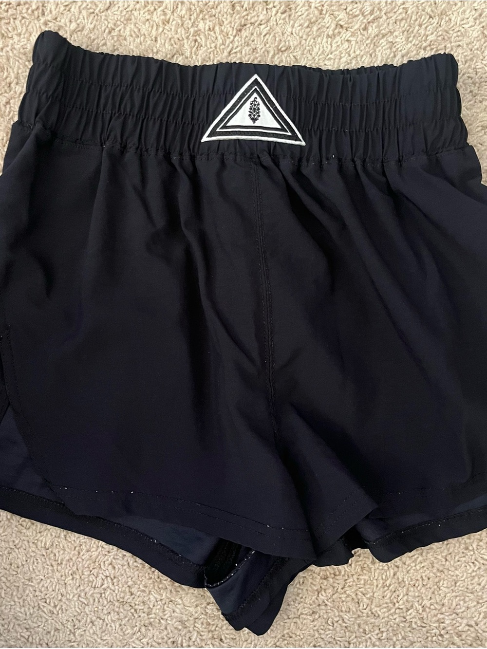 Free People Movement Black Women's Athletic Shorts, Size Medium
